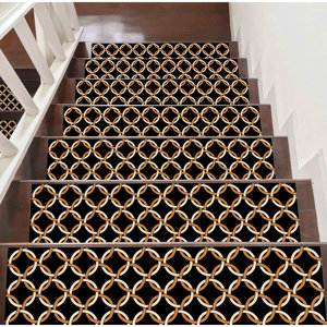 Tapis imprimé à motifs géométriques, lavable en machine, design moderne, facile à nettoyer, tapis d'entrée - Product Image 4
