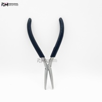 Pince à extensions de cheveux à pointe plate professionnelle RMI, en acier inoxydable, multifonctionnelle, de haute qualité, durable
