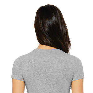 Airlume-Camiseta entallada para mujer, Camiseta de algodón 100% de longitud corporal más larga con cinta para los hombros y anillo tejido, 4,2 oz - Product Image 6