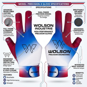 Guantes Profesionales de Alta Calidad para Billar, Transpirables, con Diseño de Tela Anti-Fricción - Product Image 4