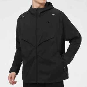 Veste coupe-vent à logo personnalisable pour hommes pour le printemps, respirante, séchage rapide, protection UV légère pour le jogging XS - Product Image 6