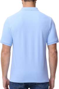 เสื้อยืดผู้ชายแบบคลาสสิก ผ้าถักเนื้อนุ่ม กระดุมติดแบบ ODM สไตล์ลำลองสมาร์ท เหมาะสำหรับใส่ทำงานและกิจกรรมกลางแจ้ง - Product Image 3