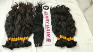High Quality 100% Natural Remy Indian Hair Bundles Machine Double Weft <b>Braided</b> Single Head Donor <b>Extensions</b> All Colors - Product Image 4