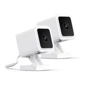 Wyze Cam v3，带彩色夜视，有线1080p高清室内/室外安全摄像头，双向音频工作Alexa，2包