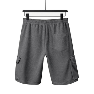 Pantalones cortos para correr informales de verano para hombre, Bermudas transpirables amigables con la piel, herramientas multibolsillo, diseño suelto en cuclillas, hecho de poliéster - Product Image 3