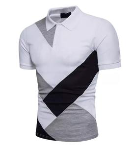 OEM 220gsm 100% algodón Unisex para camisas de punto de secado rápido que absorbe la humedad transpirable cuello camiseta a granel al por mayor personalizado - Product Image 1