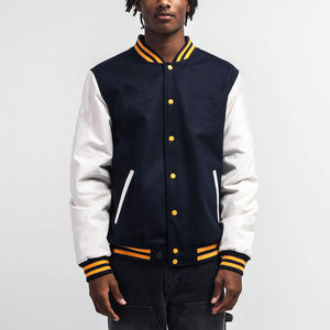 Veste universitaire avec lettres brodées, style décontracté, patchwork, design tendance, veste de baseball, veste sportive de collège de haute qualité - Product Image 3