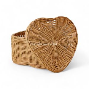 Boîte de rangement en rotin artisanale décorative, fabriquée à partir de rotin naturel pour le rangement à domicile et le style d'intérieur - Product Image 2