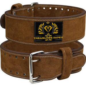 Boucle de ceinture de dynamophilie Ceinture de fitness d'entraînement en cuir de qualité Powerlifting Bodybuilding & Squat Training 2025 Ceinture - Product Image 1