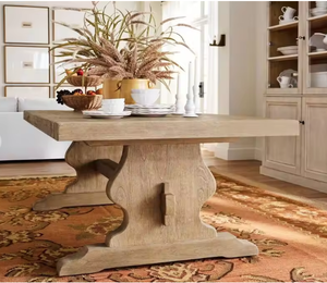 <span class=keywords><strong>Tavolo</strong></span> da Pranzo in Legno Esteso, Elegante, Stabile, Robusto e Durevole, Realizzato a Mano, per Villa Moderna di Lusso, Arredamento Interno per Casa e Hotel - Product Image 5