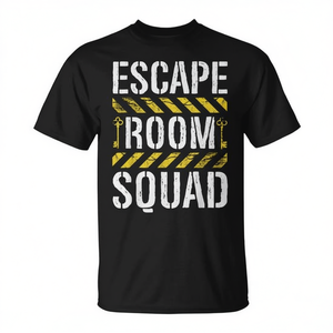 Camiseta Promocional Personalizable de Escape Room Squad Distressed Group - Product Image 2