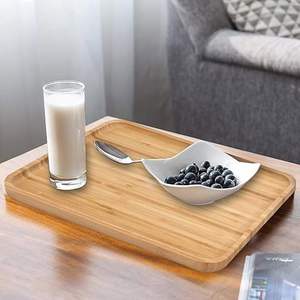 Handmade Natural <b>Wood</b> <b>Serving</b> Tray Handcrafted Tableware Decorative Tray for Kitchen and Dining Use - Product Image 2
