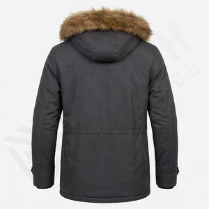 Men's Winter <b>Parka</b> Jacket Thick Outdoor <b>Waterproof</b> <b>Coat</b> Cotton Filling Insulated Warm Thermal Outerwear Heavy Duty Snow Apparel - Product Image 2
