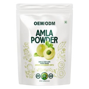 Poudre d'Amla de Marque Privée Fabriquée avec de la Poudre de Groseille Indienne Pure Superaliment Naturel d'Amla pour la Perte de Poids, les Soins des Cheveux et de la Peau - Product Image 1