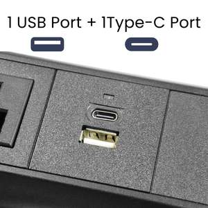 Ciabatta intelligente con protezione contro le sovratensioni e morsetto Desktop 5m lunghezza del cavo ETL certificata presa di estensione 13A/15A - Product Image 2