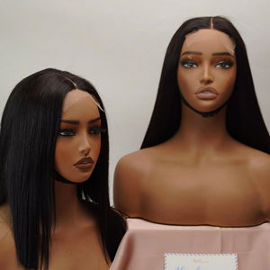 Perruque la plus vendue, cheveux humains, fermeture en dentelle au milieu, perruque lisse, cheveux naturels pour femmes, style doux, fournisseur de cheveux bruts, couleur ombrée - Product Image 6