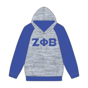 ชุดเสื้อสวมหัวแขนแร็กแลนสีฟ้าเสื้อผ้าสโมสรมีฮู้ดแบบกรีกเครื่องแต่งกายตามสั่งรุ่น Nine hbcu - Product Image 2