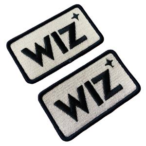 Étiquettes brodées 3D en relief, autocollantes, avec bordure surjetée, logo créatif, appliqué brodé pour vêtements - Product Image 2