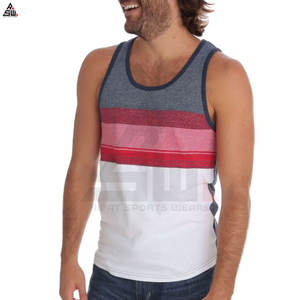 เสื้อกล้ามผ้าฝ้ายใยไผ่สำหรับผู้ชายชุดใส่ไปยิมจากปากีสถานเสื้อถักแบบลำลองระบายอากาศได้ดี - Product Image 5