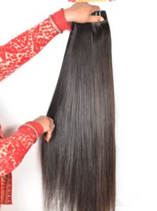 Extensiones de Cabello Humano con Cutícula Alineada, Ondulado Profundo, Doble Trama, Procesamiento de Cabello Humano al por Mayor para Templos Indios - Product Image 2