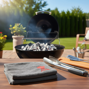 "High Quality <b>BBQ</b> Accessory Microfiber Barbecue Cleaning Cloth 17689" - Product Image 3