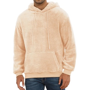 OEM Custom Fuzzy Winter <b>Mens</b> <b>Sherpa</b> <b>Fleece</b> Hoodie Pullover Streetwear Top <b>Mens</b> <b>Sherpa</b> <b>Fleece</b> Hoodie - Product Image 3