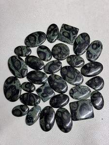 Piedra preciosa de ágata verde suelta de cabujón de jaspe Kambaba Natural de grado AAA 100% para joyería y diseños de jaspe de galaxia estrella - Product Image 3