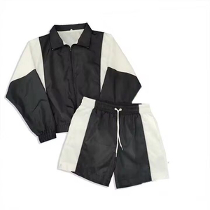 Conjuntos de chaquetas y pantalones cortos cortavientos de nailon a prueba de agua, cortavientos para lluvia, conjuntos de pantalones cortos para hombre personalizados 2026 - Product Image 2