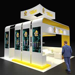 Champs Show Fournisseur Cabine d'exposition détachable personnalisée Stand d'exposition modulaire Stand d'exposition avec bannière suspendue - Product Image 3