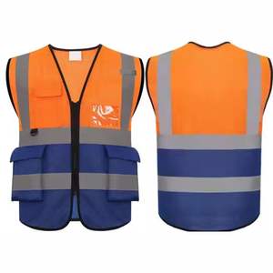 Chaleco de trabajo de invierno transpirable de alta calidad para hombres con múltiples bolsillos Chaleco de lona a prueba de viento de 5 dimensiones - Product Image 1