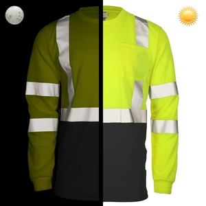Vente en gros de haute qualité à manches longues Hi VI haute visibilité Logo personnalisé Chemise de sécurité de qualité supérieure pour hommes - Product Image 2
