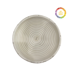 Bandeja de ratán minimalista hecha a mano Decoración natural versátil para hogares modernos - Product Image 1