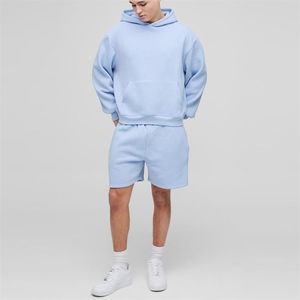 Custom logo Clothing Manufacturers Custom <b>Hoodie</b> <b>and</b> <b>Shorts</b> <b>Set</b> <b>Men</b> Pullover Blank <b>Short</b> <b>Set</b> for <b>Men</b> - Product Image 4