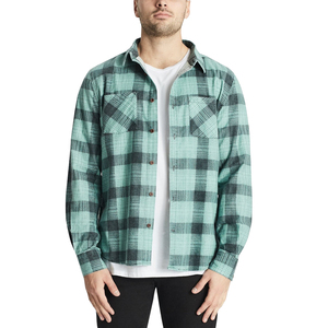 Camisas de madera de manga larga para hombre de Color sólido de último diseño 2023, Material transpirable hecho en fábrica, cierre de botón de cuerno para otoño - Product Image 1