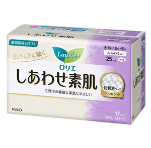 แผ่นผ้าอนามัยแบบมีปีกดูดซับ25ซม. จากญี่ปุ่น17ชิ้น X 18แพ็คผ้าฝ้ายวัสดุ PE จาก shiawasuhada - Product Image 6