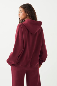 Nueva Llegada: Sudaderas Extra Grandes de Invierno para Mujer, Hombros Caídos, Tejido Grueso 100% Algodón, Manga Larga, Estampado Frontal con Letras - Product Image 5