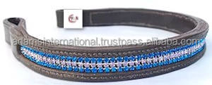 Frontal de Caballo Decorativo con Cristales Brillantes y Cuero de Alta Calidad, Mega Rhinestone, Color y Tamaño Personalizables para Uso Ecuestre - Product Image 3