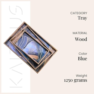 ชุดถาดเสิร์ฟลายลึกลับยามเที่ยงคืน 3 ชิ้น ชุดภาชนะบนโต๊ะอาหารทันสมัยสำหรับบ้านและโรงแรม ราคาสุดคุ้ม - Product Image 4