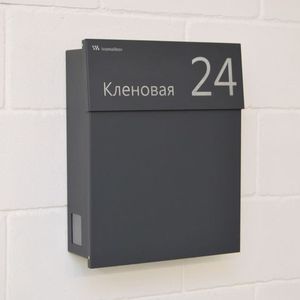 Boîte aux lettres en acier inoxydable galvanisé de style américain moderne Vase mural fait à la main Revêtement en poudre mat Prix d'usine Personnalisé OEM - Product Image 5