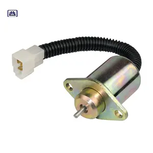 Muslimate 17594-60014 solenoide di spegnimento del carburante 12V-solenoide di spegnimento del carburante SINOCMP per solenoide di arresto Kubota Yanmar