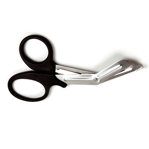 Tijera de vendaje de primeros auxilios, tijeras quirúrgicas universales de acero inoxidable con mango de plástico negro - Product Image 5