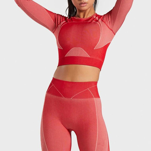 Conjunto de gimnasio para mujer, ropa deportiva, mallas de dos piezas, ropa deportiva, conjuntos de Yoga, trajes deportivos personalizados, venta al por mayor, conjuntos de Yoga para mujer - Product Image 2