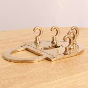 Eco-friendly Brass Keyholder Hooks Made From Recycled Materials & Combining Sustainability with Stylish Design - Product Image 6
