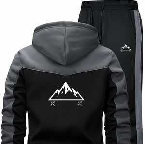 Conjuntos Deportivos de Invierno para Hombre, Corte Regular, con Capucha, Color Sólido |   Color del Logotipo Personalizado |   Forro de Felpa 100% Algodón |   Transpirable y Antibacteriano - Product Image 4