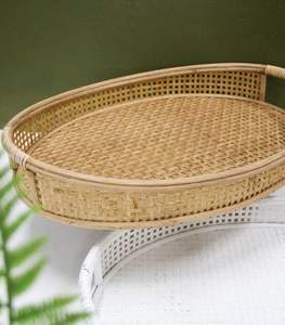 ถาดหวายสำหรับเสิร์ฟพร้อมดีไซน์สุดสร้างสรรค์ถาดหวายดีไซน์สุดสร้างสรรค์งานแฮนด์เมด - Product Image 2