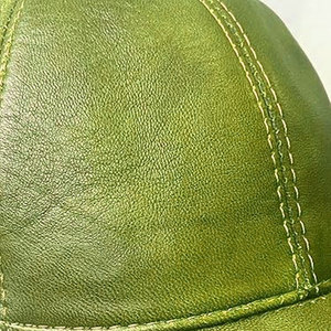 Nueva Llegada, Gorras de Cuero Vacuno Genuino Personalizadas, Diseño Clásico, Gorras y Sombreros Personalizados Privados en Existencia - Product Image 4