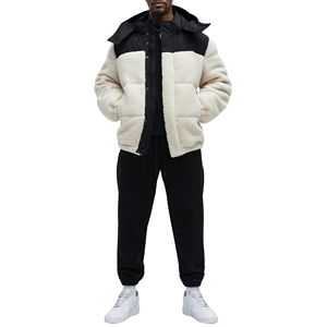 Veste matelassée pour homme, vintage, d'hiver, écologique, imperméable, chaude, à blocs de couleur, décontractée, zippée, coupe-vent, vêtement d'extérieur, broderie - Product Image 4