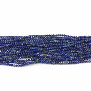 Cuentas de Lapislázuli de 3mm y 4mm, Corte Brillante, Azul Facetado, Certificadas por Terceros, Hilos Sueltos para Joyería, Rajasthan - Product Image 4
