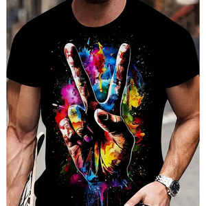 Camiseta de ropa a granel de alta calidad con diseño de bordado de impresión personalizada 100% algodón - Product Image 3