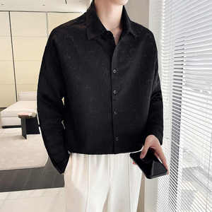 Chemises respirantes de qualité supérieure pour hommes | Chemises à manches longues anti-rétrécies et anti-rides en blanc et noir - Product Image 2